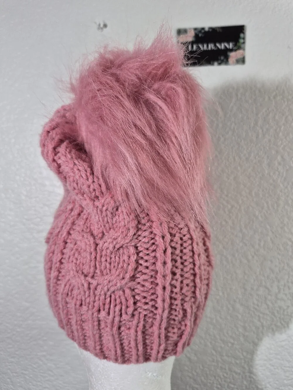 Pink Brand New Winter Beanie Hat For Sale
